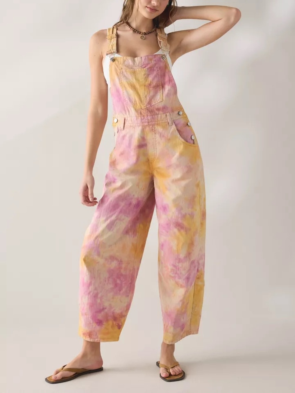 Urban Outfitters BDG Rih Cotton Canvas Extreme Barrel-Leg Overalls